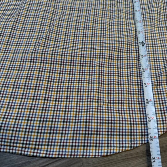 Peter Millar Quinby Cotton-Blend Sport Shirt in Multi Yellow Crown-Lite Mens XL - Picture 9 of 9